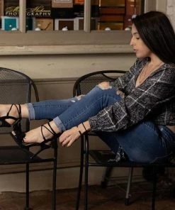 Forever Rubina 57 Women's Fringe Open Toe High Heel Sandals