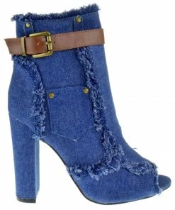 Forever Sherry 10 Open Pointed Toe Ankle Bootie