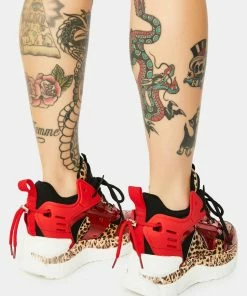 Anthony Wang Raisins 03 Multi Tone Lace Up Wedge Platform Fashion Sneakers Women's 10 Anthony Wang Raisins 03 Multi Tone Lace Up Wedge Platform Fashion Sneakers Women's