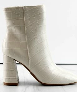 Bamboo ARTICLE-01 Womens Side Zipper Block Heel Ankle Boots Women's