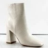 Bamboo ARTICLE-01 Womens Side Zipper Block Heel Ankle Boots Women's
