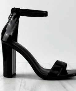 Top Moda Alexis-9 Womens Single Band Block Heeled Sandals