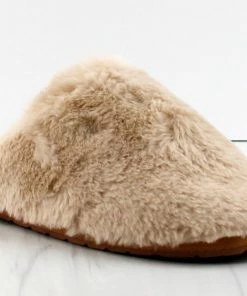 Cityclassified Allow Women's Fur Slip On Slippers