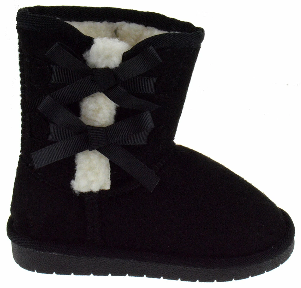 Link Ann-36KA Baby Girls Faux Fur Bow Tie Boot Baby Girl's Boots 8 Link Ann-36KA Baby Girls Faux Fur Bow Tie Boot Baby Girl's Boots