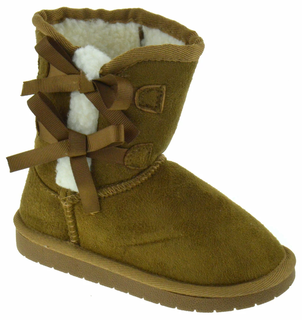 Link Ann-36KA Baby Girls Faux Fur Bow Tie Boot Baby Girl's Boots 10 Link Ann-36KA Baby Girls Faux Fur Bow Tie Boot Baby Girl's Boots