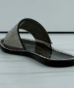 Lucky Top Arden 1k Little Girls Transparent Single Strap Slip On Sandals Girl's