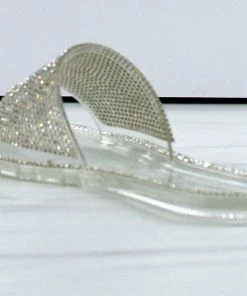 Lucky Top Arden 1k Little Girls Transparent Single Strap Slip On Sandals Girl's