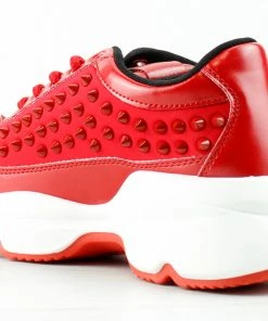 YOKI Women's Aria 17 Womens Studded Detailed Lace Up Sneakers