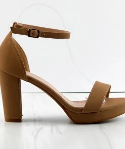 Top Moda Asia-1 Womens High Heeled Ankle Strap Sandals