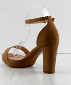 Top Moda Asia-1 Womens High Heeled Ankle Strap Sandals