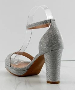 Top Moda Asia-1 Womens High Heeled Ankle Strap Sandals