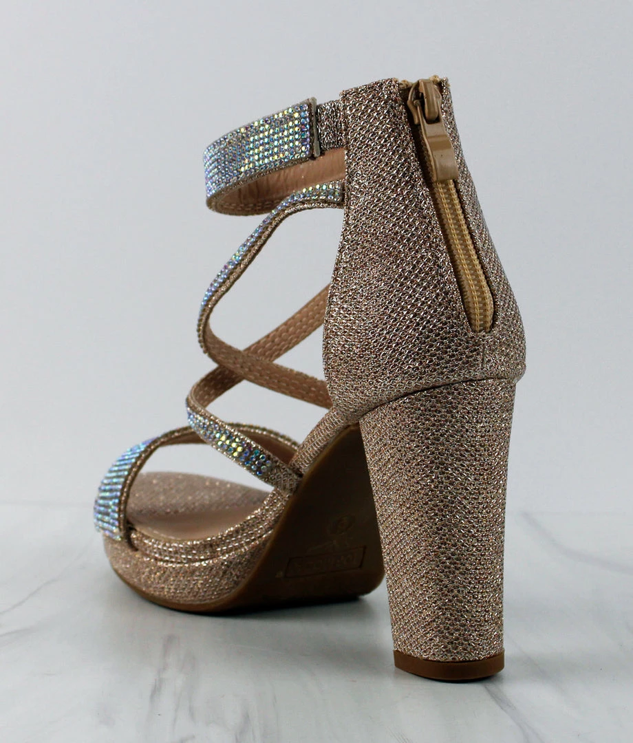 Top Moda Asia-66 Womens Cross Strapped Platform Heeled Sandals Women's 9 Top Moda Asia-66 Womens Cross Strapped Platform Heeled Sandals Women's