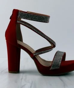 Top Moda Asia-66 Womens Cross Strapped Platform Heeled Sandals Women's