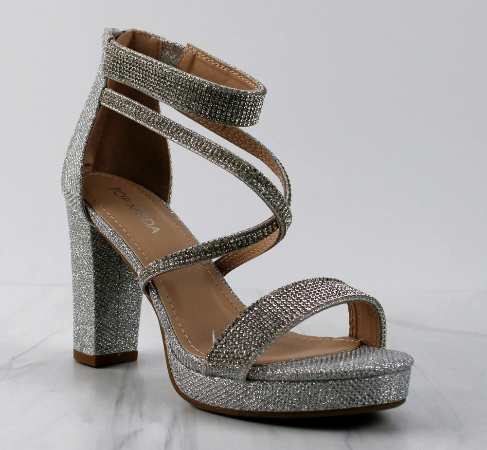 Top Moda Asia-66 Womens Cross Strapped Platform Heeled Sandals Women's 10 Top Moda Asia-66 Womens Cross Strapped Platform Heeled Sandals Women's