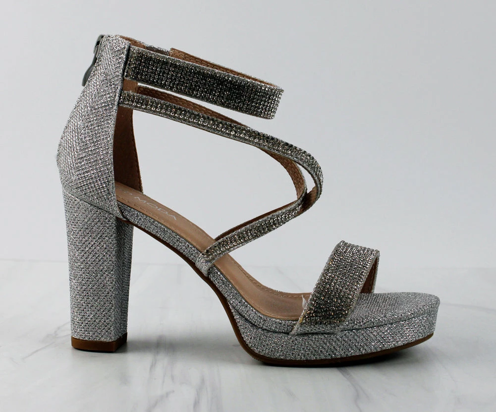 Top Moda Asia-66 Womens Cross Strapped Platform Heeled Sandals Women's 11 Top Moda Asia-66 Womens Cross Strapped Platform Heeled Sandals Women's