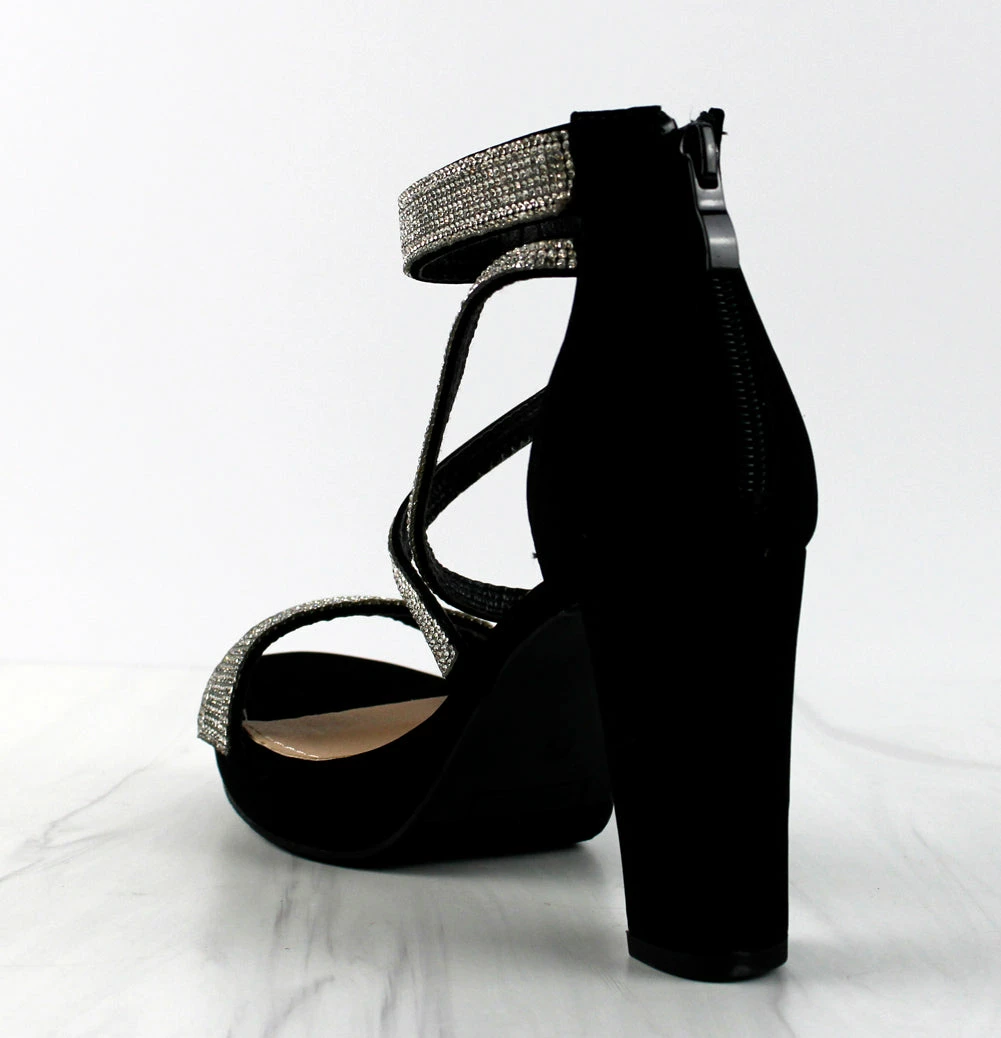 Top Moda Asia-66 Womens Cross Strapped Platform Heeled Sandals Women's 6 Top Moda Asia-66 Womens Cross Strapped Platform Heeled Sandals Women's