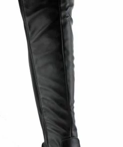 Top Moda Women's Aspen 2 Womens Over The Knee Almond Toe Low Chunky Heel Riding Boots
