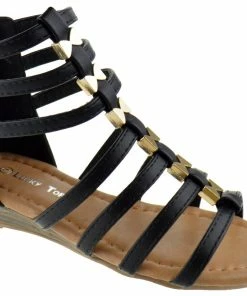 Lucky Top Avery-1K Girl's Gladiator Wedge Sandals