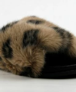 Lemonade Base Designer Fur Strapped Slides Women's