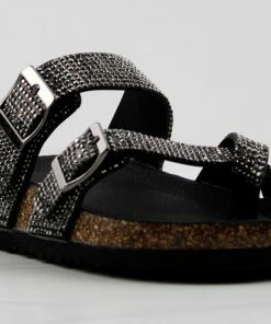 Link Berk 03K Little Girls Rhinestone Embellished Cross Band Sandals 9 Link Berk 03K Little Girls Rhinestone Embellished Cross Band Sandals