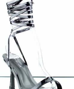 Top Moda Bali 3 Womens Thin Strap Wrap Up Stiletto Sandals Women's