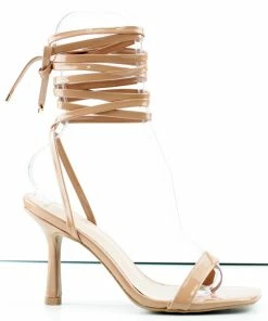 Top Moda Bali 3 Womens Thin Strap Wrap Up Stiletto Sandals Women's