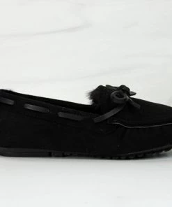 Top Moda Bavel 92 Womens Fur Insole Moccasins Women's Flats