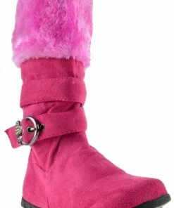 QQ Girls Bella 5 Girls Slouchy Fur Trimmed Riding Boot Girl's