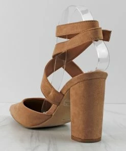 Bamboo Women's Bellflower-51 Womens Ankle Strap W/ Open Back Pumps 11 Bamboo Women's Bellflower-51 Womens Ankle Strap W/ Open Back Pumps