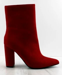 Bamboo Bellflower-72 Womens Mid Calf Block Heel Boots