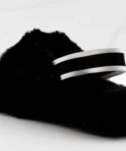 Lucky Top Ben 1K Girls Ultra Soft Furry Sling Back Slides