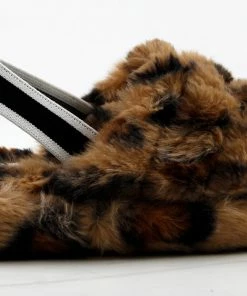 Lucky Top Ben 1K Girls Ultra Soft Furry Sling Back Slides