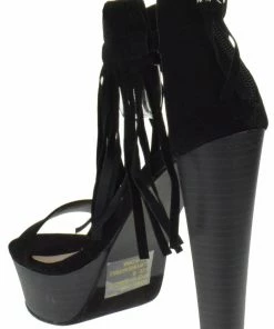 Breckelle's Bernice 03 Women's Platform Fringe High Heel