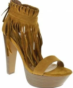 Breckelle's Bernice 03 Women's Platform Fringe High Heel