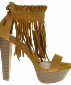 Breckelle's Bernice 03 Women's Platform Fringe High Heel