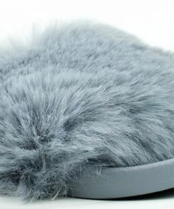 Lemonade Biselle Women's Faux Fur Slip On Slides