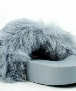 Lemonade Biselle Women's Faux Fur Slip On Slides