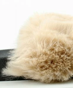 Lemonade Biselle Women's Faux Fur Slip On Slides