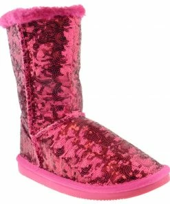 Shoe Dezigns Bling K Little Girls Sequin Slip On Boots Girl's