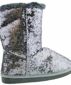 Shoe Dezigns Bling K Little Girls Sequin Slip On Boots Girl's