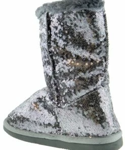 Shoe Dezigns Bling K Little Girls Sequin Slip On Boots Girl's