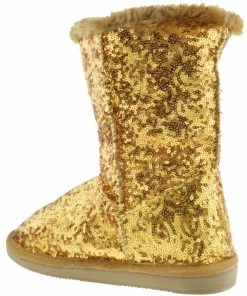 Shoe Dezigns Bling K Little Girls Sequin Slip On Boots Girl's