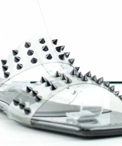 Bamboo Women's Block 69 Womens Double Stud Wide Band Flat Slip On Sandals 9 Bamboo Women's Block 69 Womens Double Stud Wide Band Flat Slip On Sandals