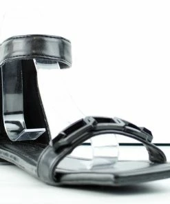 Bamboo Block 73 Womens Square Toe Chain Strap Flat Sandals Women's