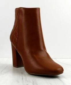 Top Guy Bond 8 Women's Cross Stitch Heeled Ankle Booties