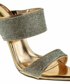 Glaze Borry 1 Women's Pointed Toe Rhinestone Stiletto Heels LIQUIDATIONS!