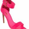 Glaze Borry-02 Womens Ankle Strap Stiletto Heel Sandals