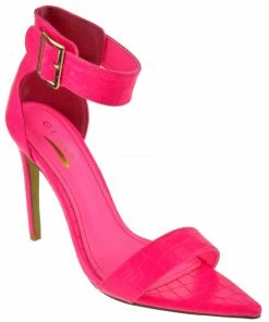 Glaze Borry-02 Womens Ankle Strap Stiletto Heel Sandals