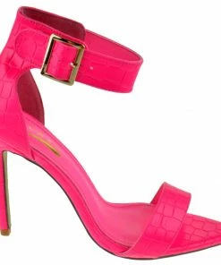 Glaze Borry-02 Womens Ankle Strap Stiletto Heel Sandals