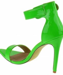 Glaze Borry-02 Womens Ankle Strap Stiletto Heel Sandals